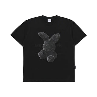 ADLV Black Fuzzy Rabbit T-Shirt (Black)